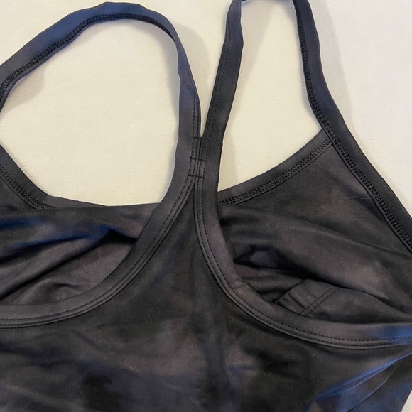 M NEW Black Tie Dye Longline Bralette Bra Maurices Racerback Cotton Wire-free - Picture 8 of 8